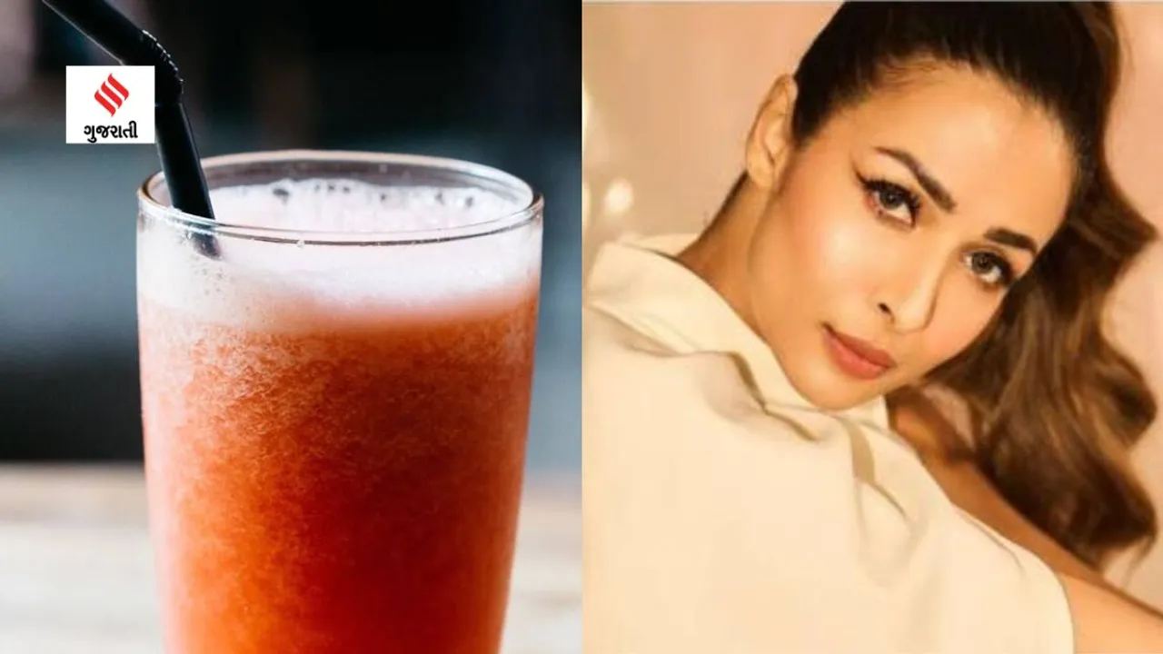 Malaika Arora drinks a nourishing juice (Photo: Instagram/malaikaaroraofficial)