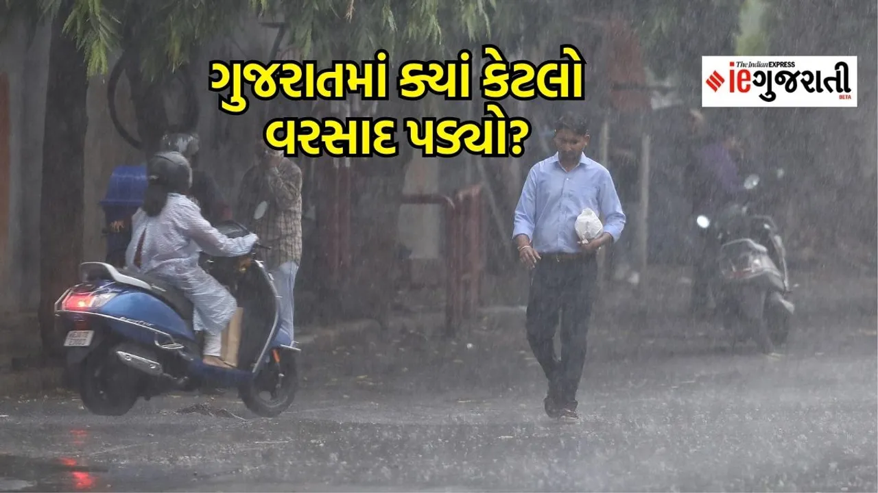 Gujarat rainfall data, Gujarat monsoon, Gujarat rain updates