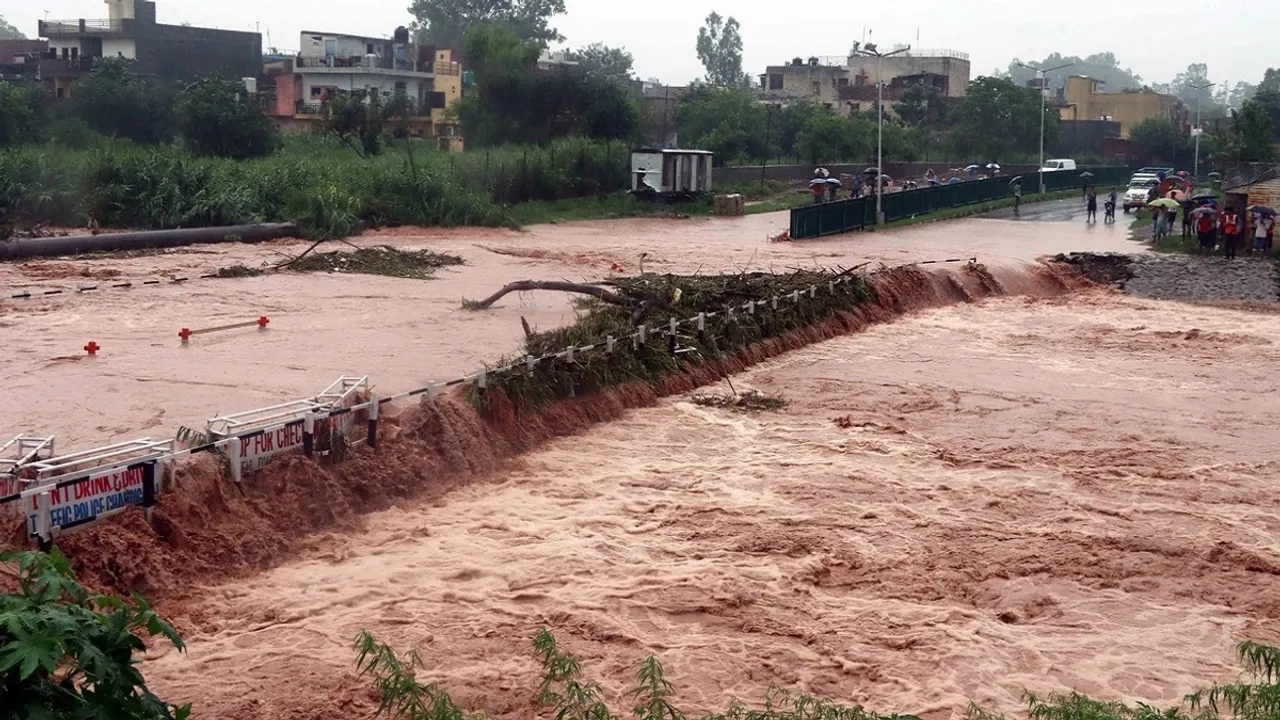 Heavy Rain and floods in north India, Rain in north India