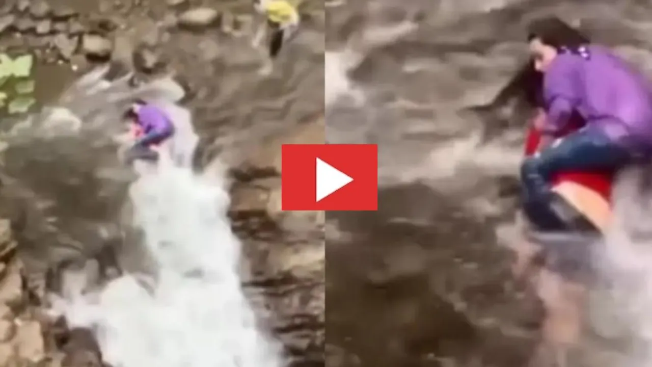 Sister saving brother life in flood | Viral Video | Social Media