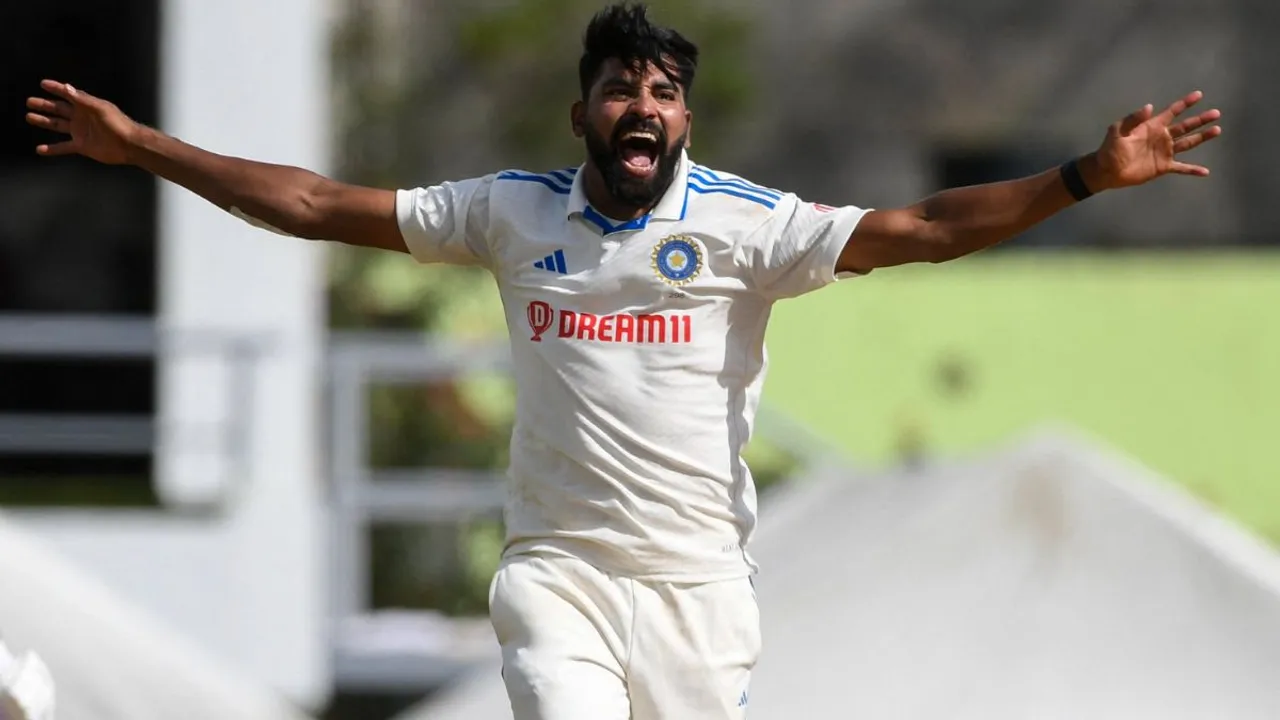 Ind vs WI 2nd test | mohammed siraj