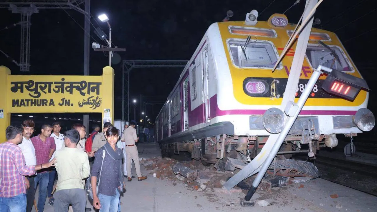 Mathura Railway Station, EMU Train, Delhi to Mathura
