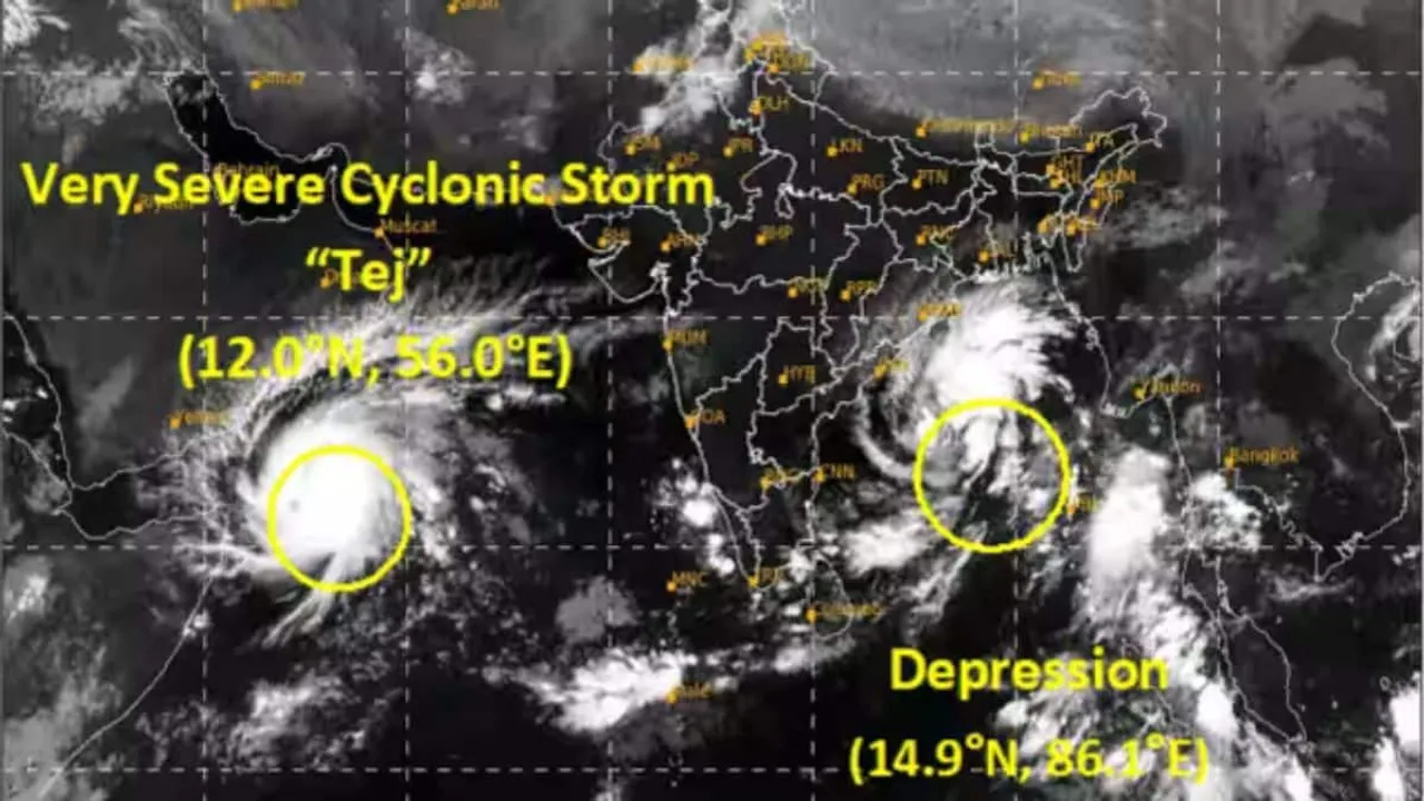 cyclone tej | odisha | west bengal | tej cyclone