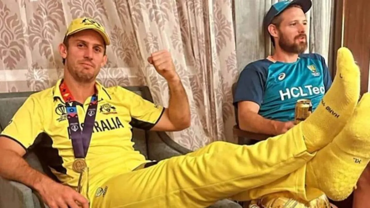 World Cup 2023 Mitchell Marsh Humiliation of the Trophy