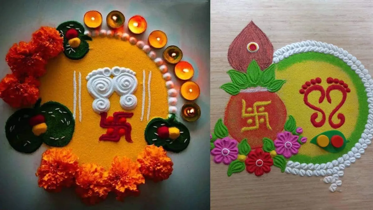 rangoli designs for diwali, Unique Rangoli designs, Best Rangoli designs, Flower Rangoli designs for Diwali,
