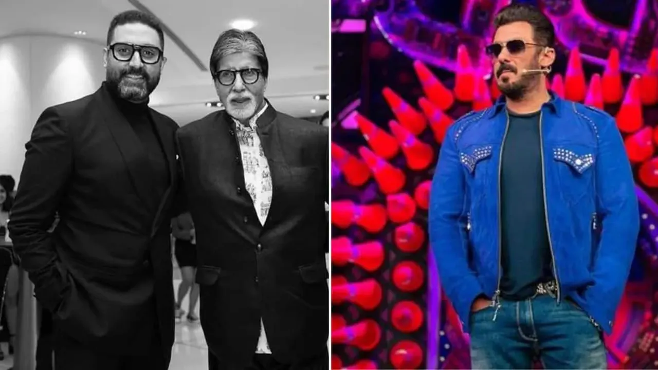 Salman Khan | Abhishek Bachchan | Amitabh Bachchan | Salman Khan Hugs Abhishek Bachchan Amitabh Bachchan | Abhishek Bachchan With Amitabh Bachchan