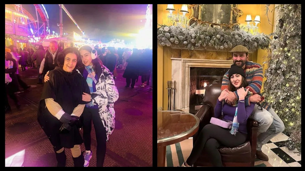 Sara Ali Khan | Sara Ali Khan London vacation Photos | Amrita Singh | Saif Ali Khan