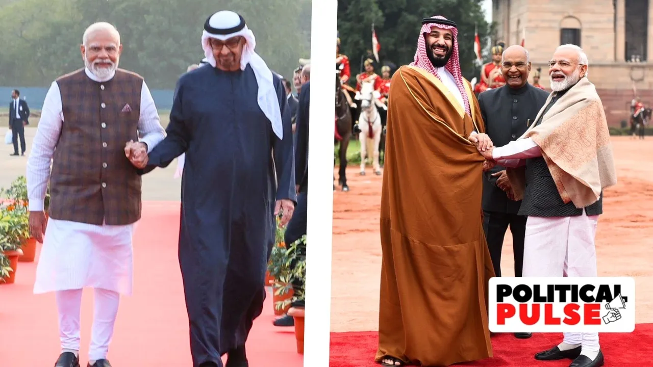 PM Modi, Mohamed bin Zayed Al Nahyan, Crown Prince Mohammed bin Salman