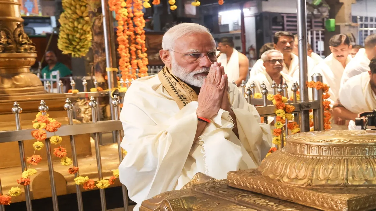 pm narendra modi | pm narendra modi visit | temple politics | bjp