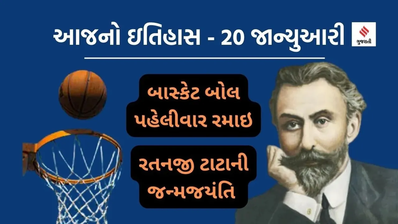 Today history | 20 January | 20 January history | sir ratan tata | basketball