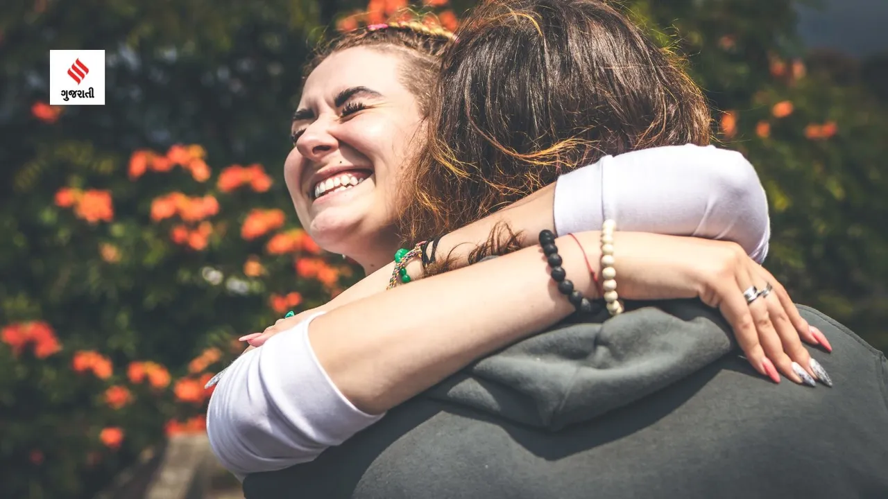Hug Day valentines Week Benefits of hugging health tips gujarati news