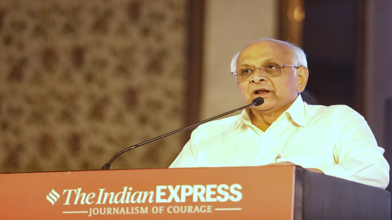 Gujarat CM Bhupendra Patel | CM Bhupendra Patel | Bhupendra Patel CM Gujarat | Bhupendra Patel Express Photo