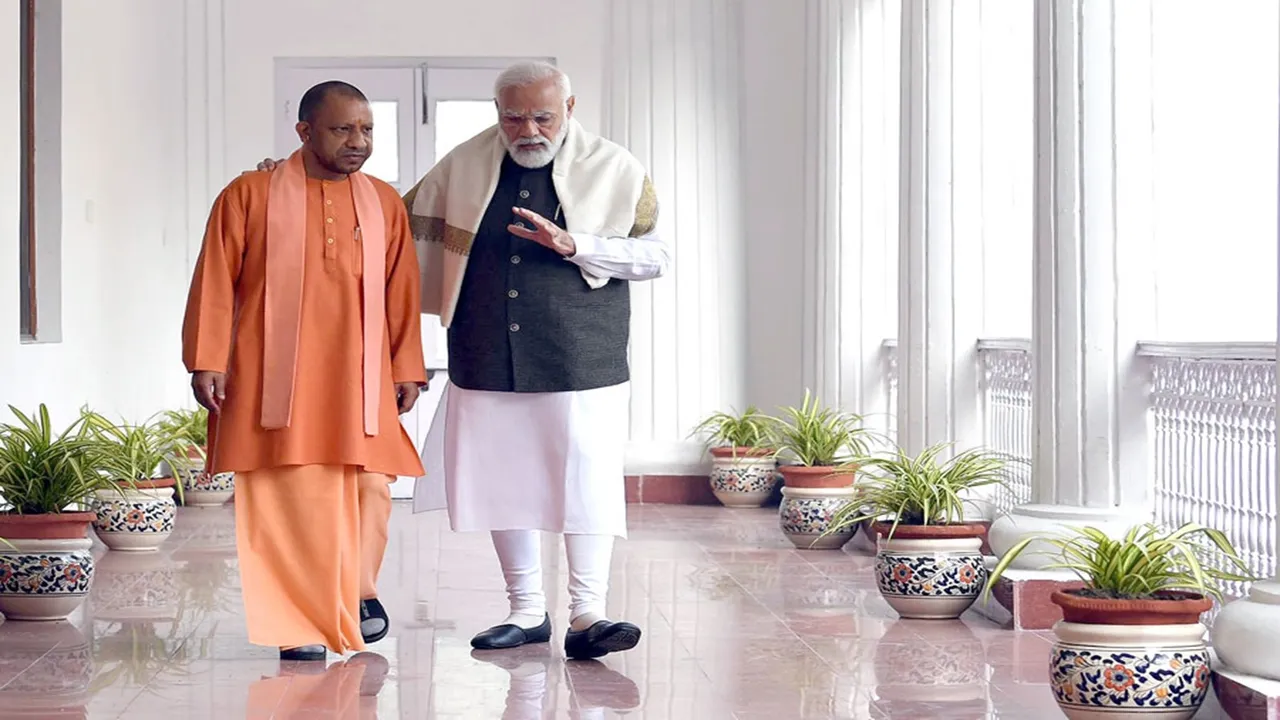 cabinet expansion cm yogi with pm modi