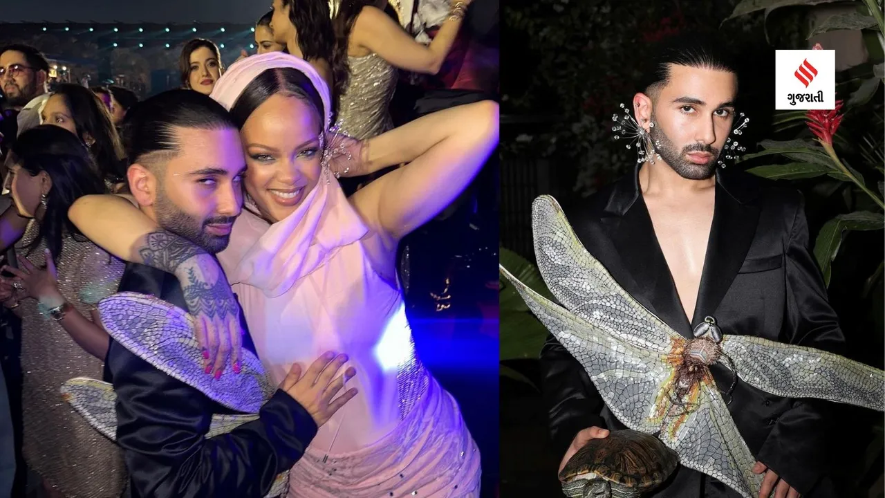 rihanna | orry | rihanna with orry | rihanna orry anant radhika wedding | anant ambani radhika merchant pre wedding