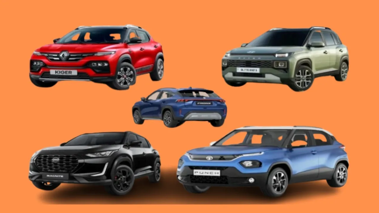 cheapest suv car in india | suv car with automatic transmission | suv car | auto | Nissan MAGNITE Automatic | Renault Kiger Automatic | Tata Punch Automatic | Hyundai Exeter Automatic | Maruti Franchise Automatic