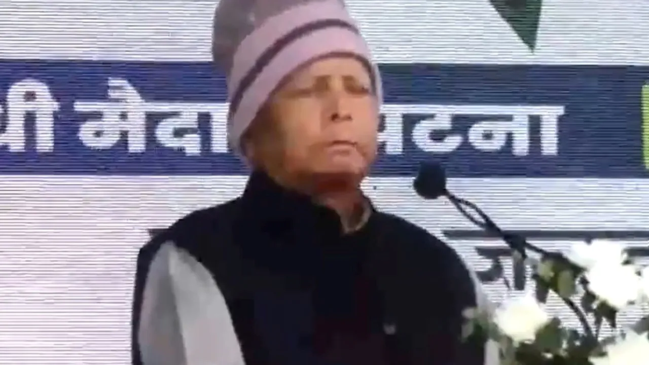 lalu prasad yadav, Jan Vishwas Rally