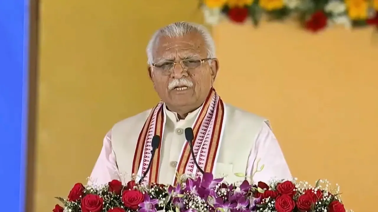 Haryana CM Manohar Lal Khattar