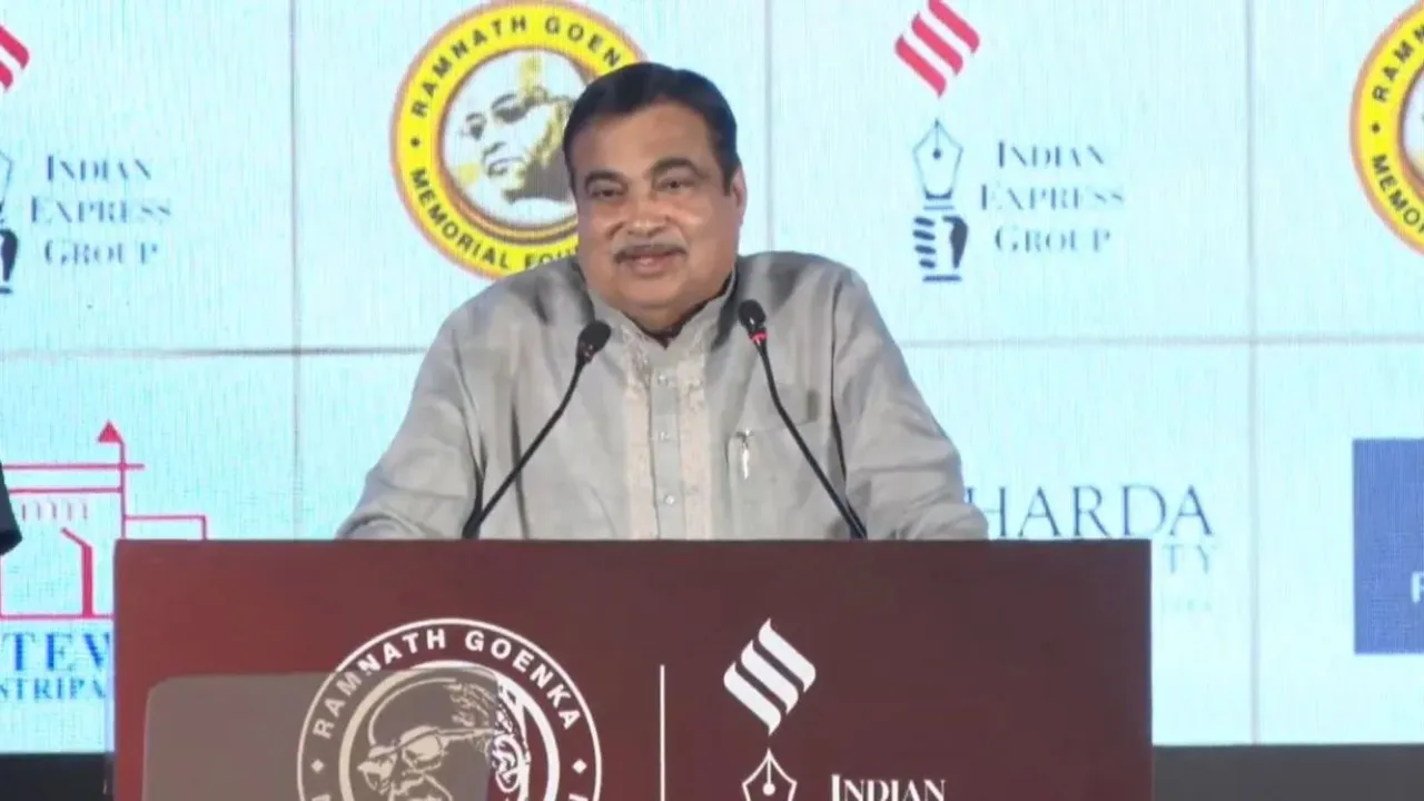 nitin gadkari, Ramnath Goenka Awards