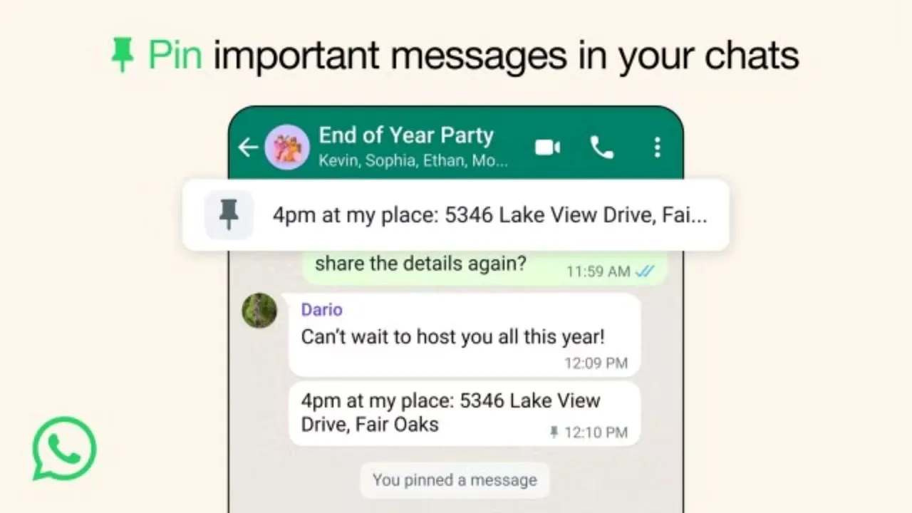 whatsapp pin messages new feature latest news