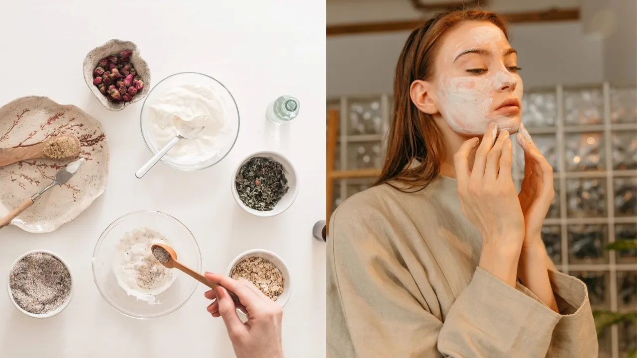 korean rice flour mask for glass skin