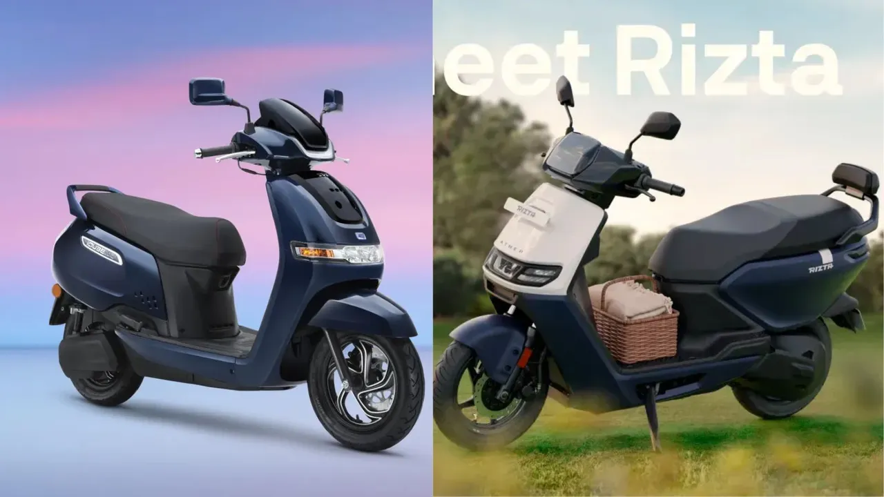 TVS iQube ST Vs Ather Rizta Z Comparison | TVS iQube ST Vs Ather Rizta Z details | TVS iQube ST Price | Ather Rizta Z Price | best electric scooter in india | TVS iQube ST battery | Ather Rizta Z battery