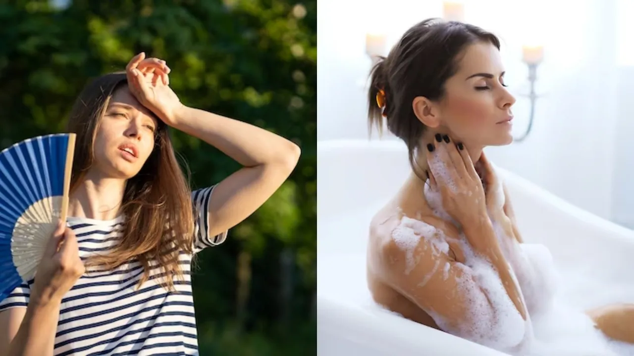 Taking Shower during Heatwave