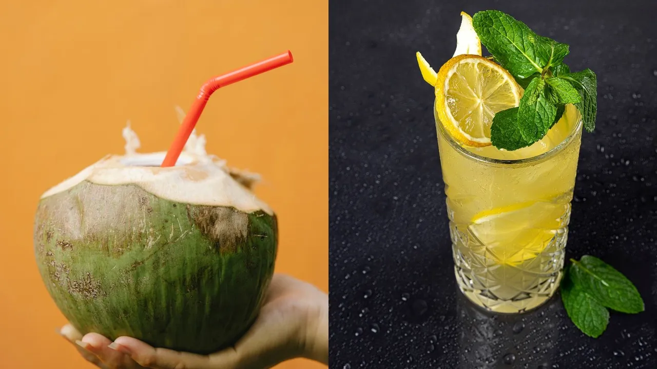 lemon Coconut Water in morning