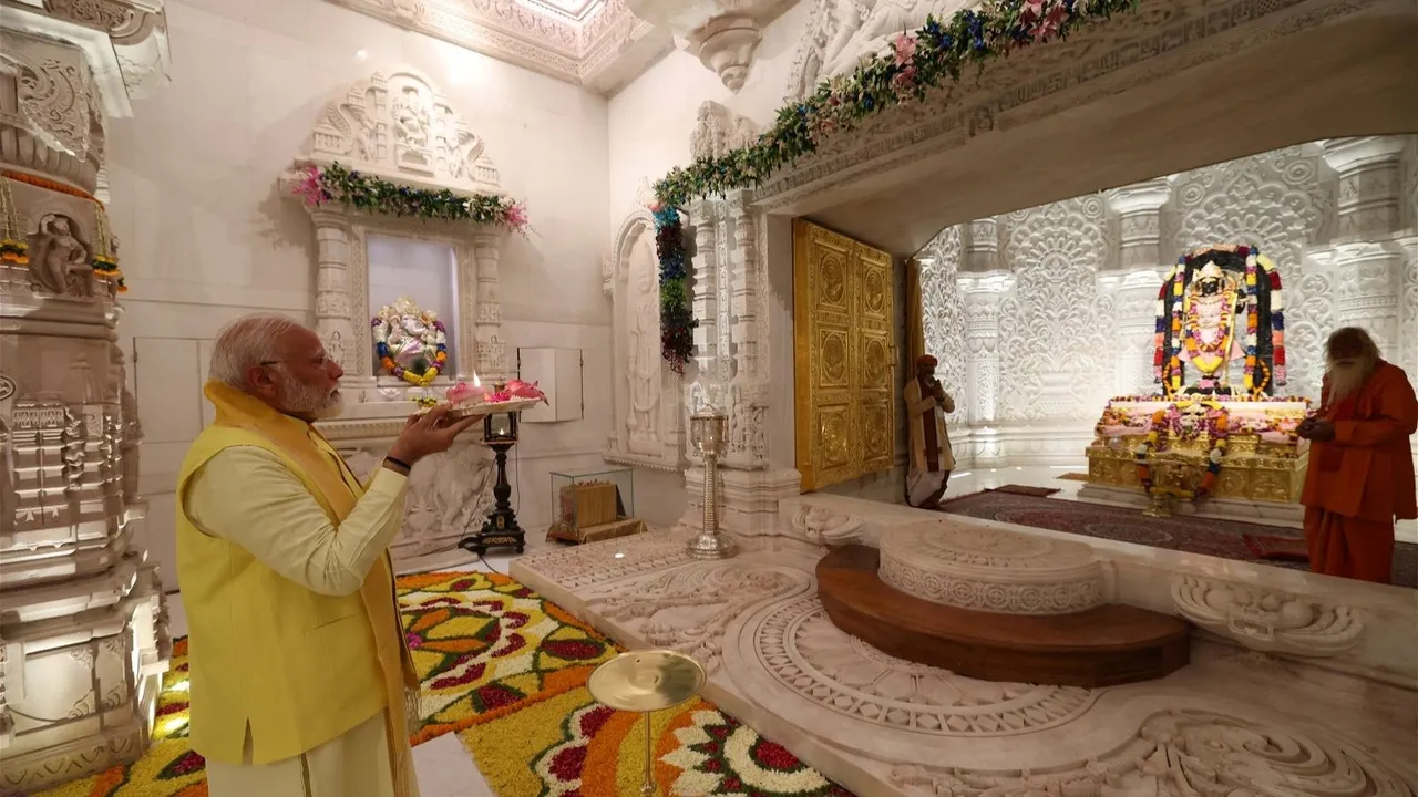 pm narendra modi roadshow, pm narendra modi, PM Modi in Ayodhya