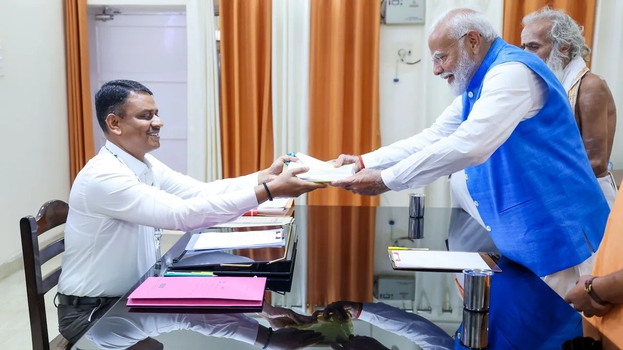 pm narendra modi nomination, pm narendra modi, lok sabha election 2024