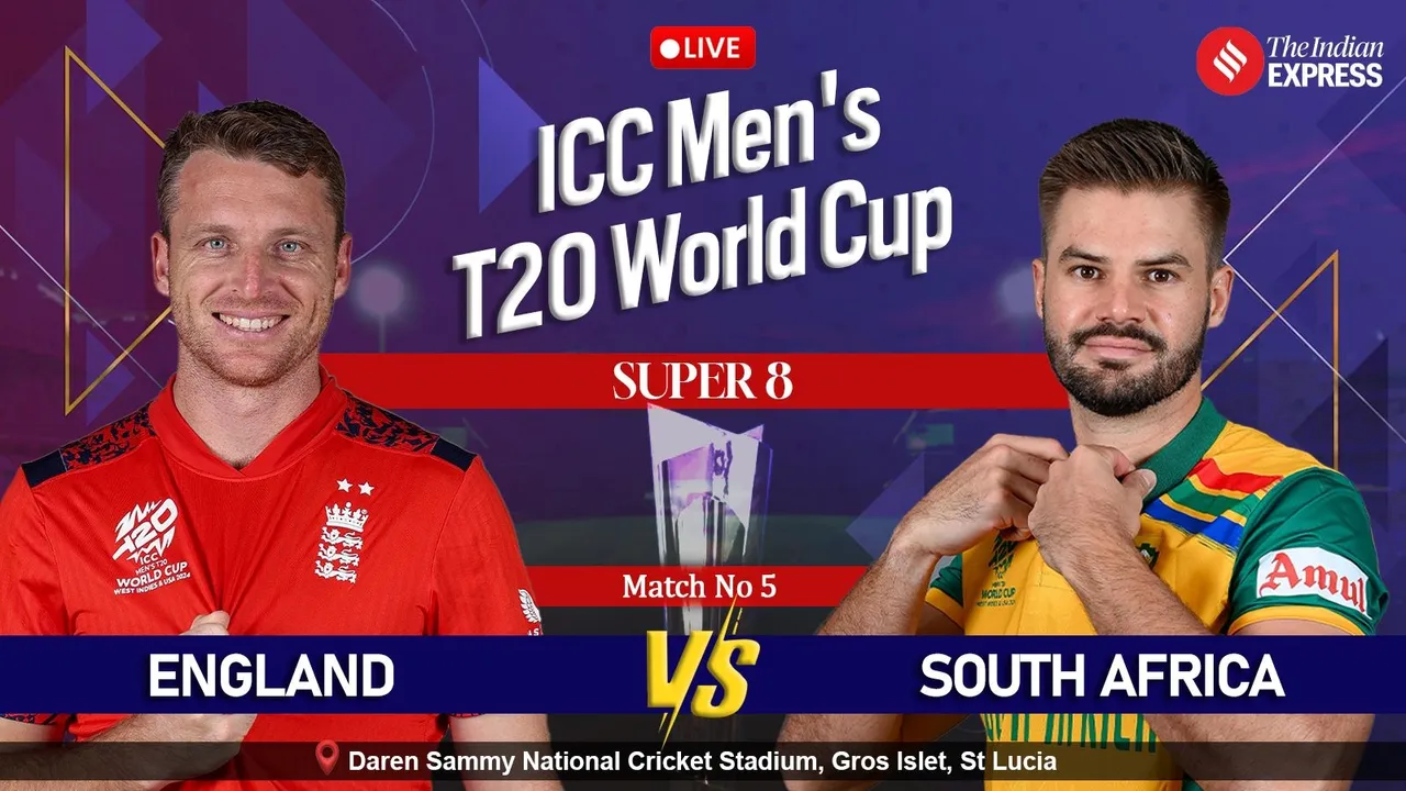 England vs South Africa Live Score, England vs South Africa, T20 World Cup 2024