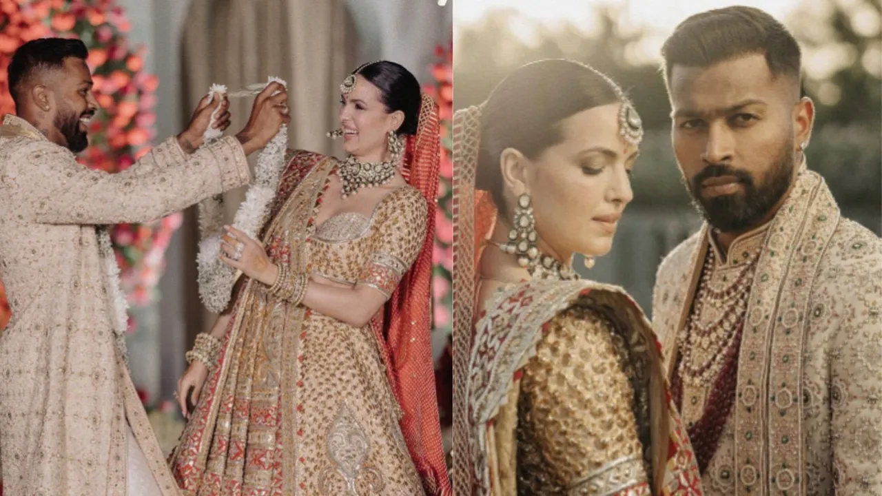 Hardik Pandya Natasa Stankovic wedding photo