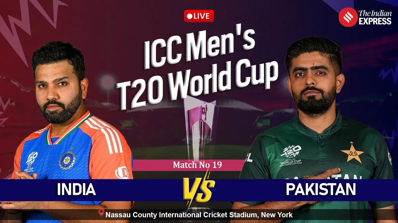IND vs PAK Live Score, T20 World Cup 2024: Latest India vs Pakistan Live Updates