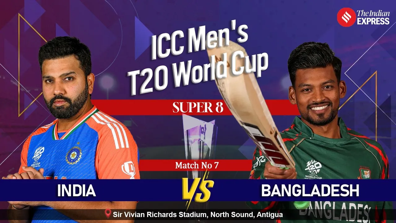 T20 World Cup 2024 Super 8 India vs Bangladesh