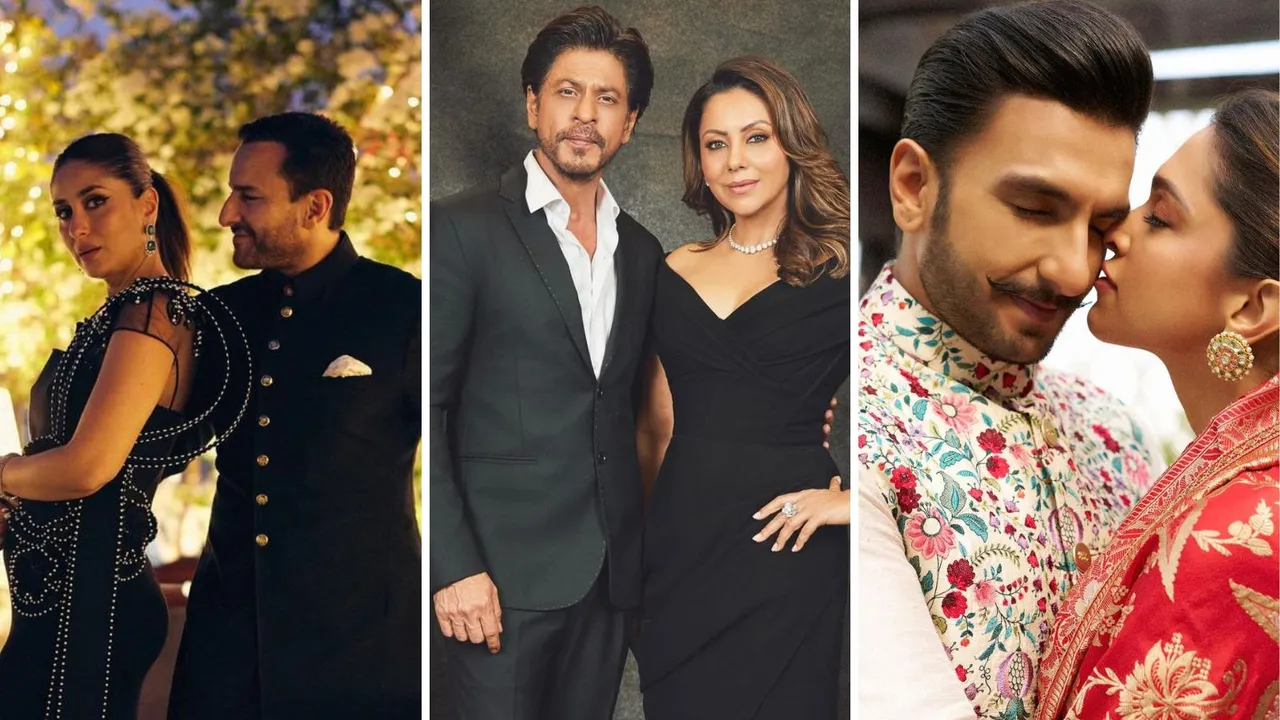 bollywood couple | bollywood couple net worth | shahrukh khan gauri khan net worth | ranveer singh deepika padukone net worth | saif ali khan kareena kapoor net worth