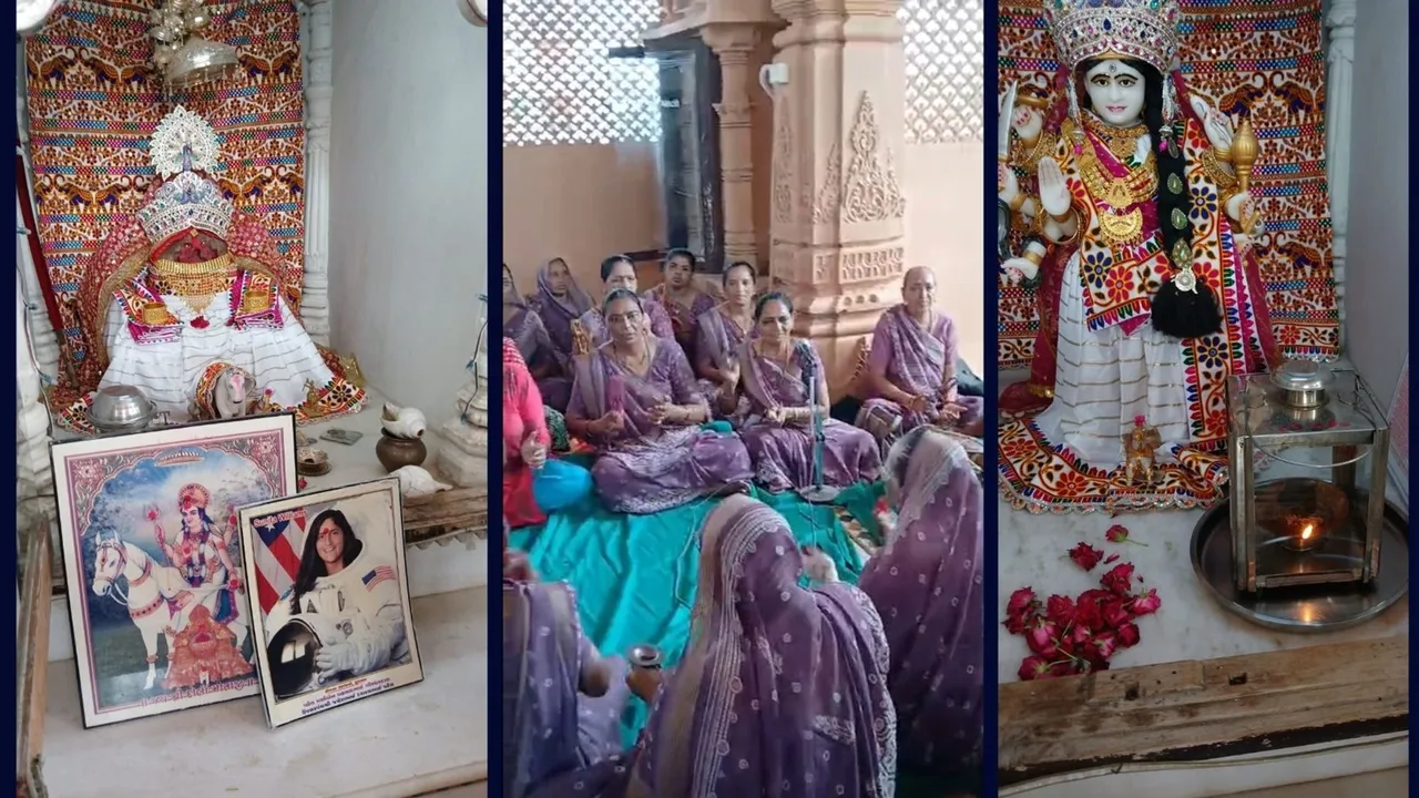 Zulasan Villagers Pray For Sunita Williams Safe Return | સુનિતા વિલિયમ્સ સુરક્ષિત પરત ફરે એ માટે પૈતૃક ગામ ઝુલાસણ દોલા માતાજી મંદિર ખાતે ધૂન