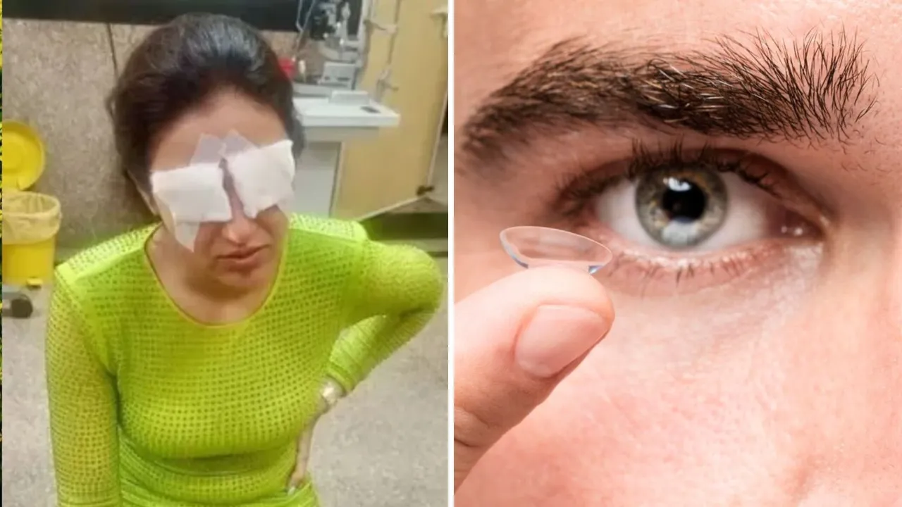 Jasmine Bhasin | Jasmine Bhasin Eye Damage By Contact Lens | Contact Lens Tips | Jasmine Bhasin Eye Damage | Jasmine Bhasin Contact Lens | contact lens precaution | contact lens eye damage