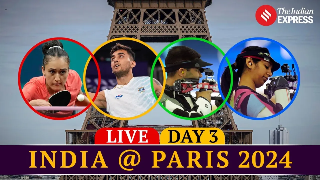 Paris Olympics 2024, India Day 3 Live Updates, Paris Olympics 2024