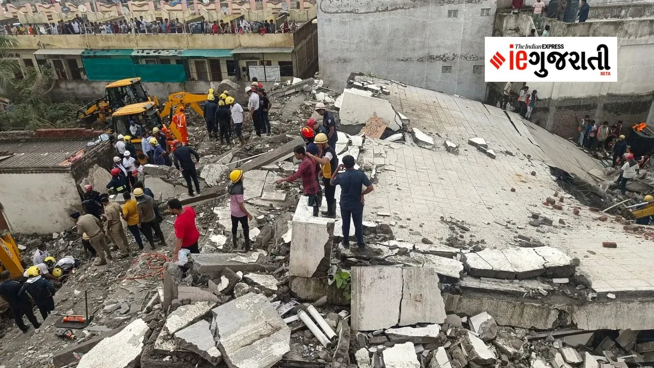 Surat building collapsed