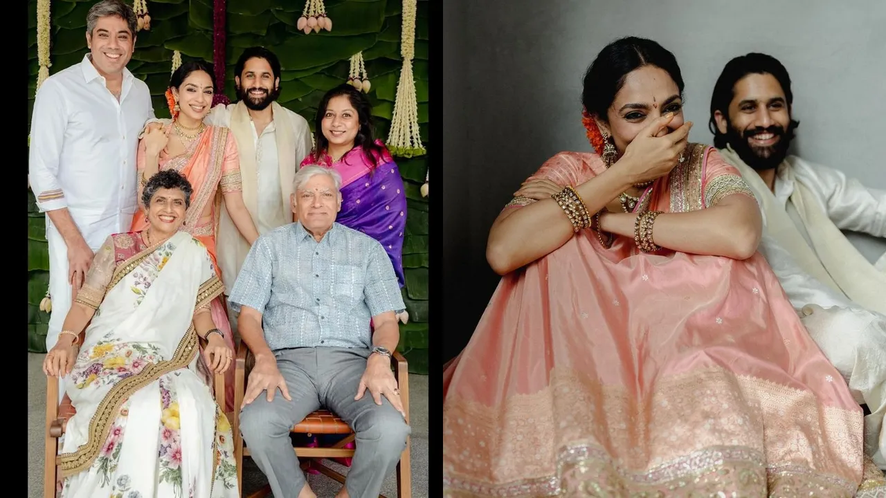 Naga Chaitanya Sobhita Dhulipala With Family