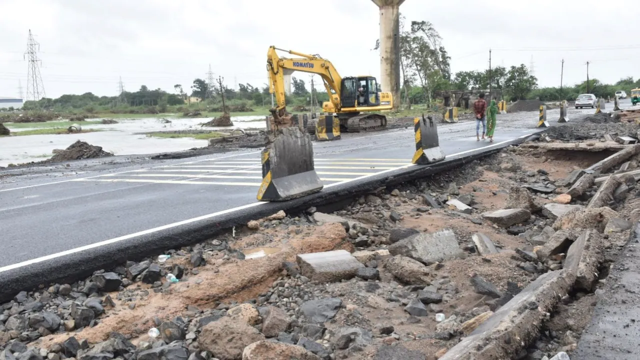 National Highway 27, Gujarat Rain