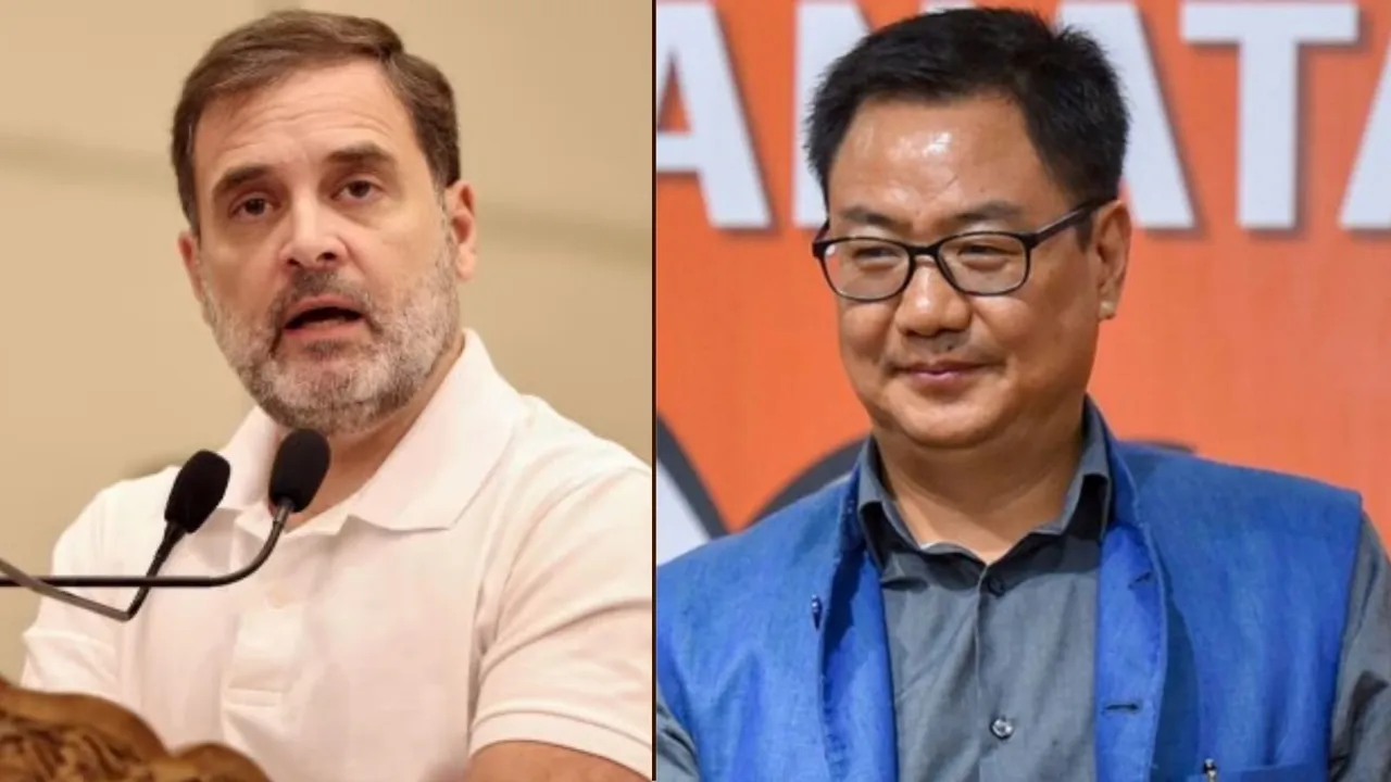kiren rijiju, rahul gandhi