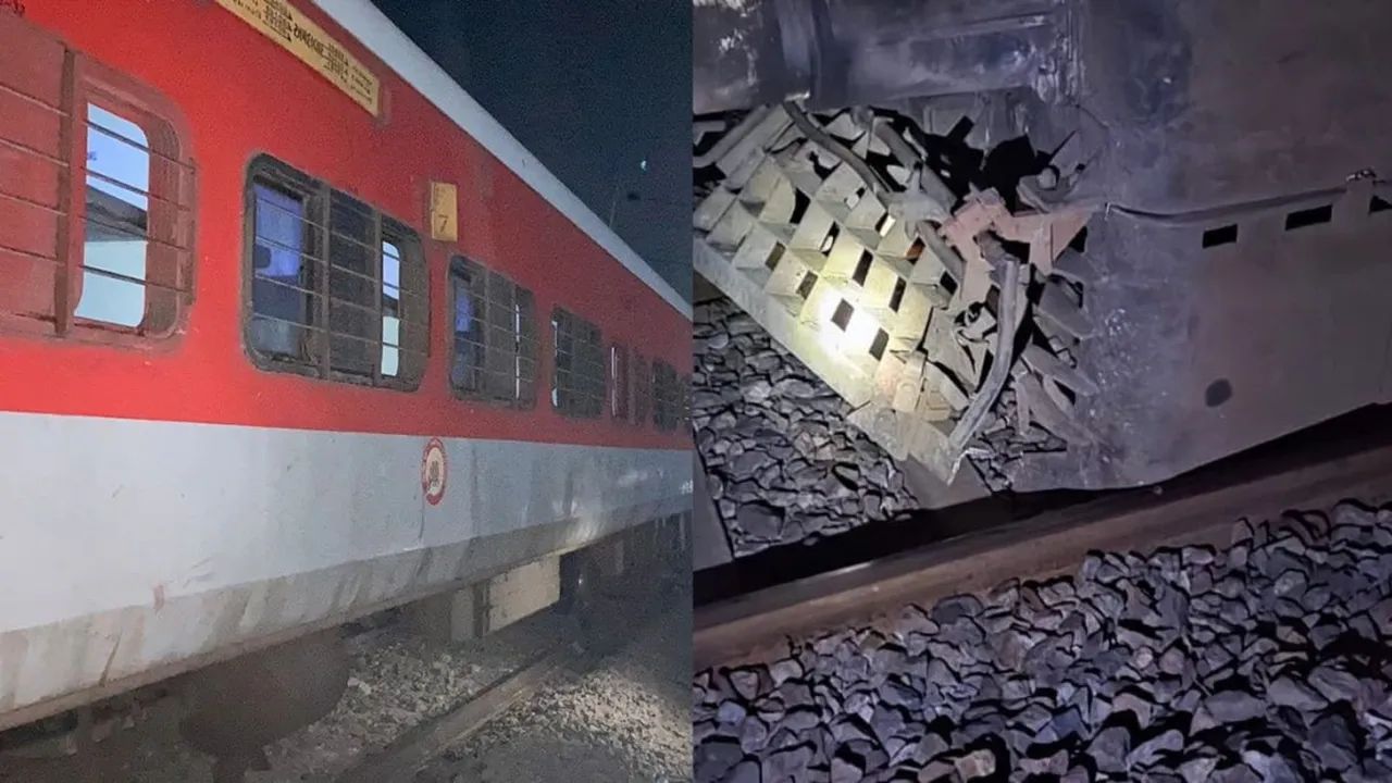 Sabarmati Express train Accident, Sabarmati express derails