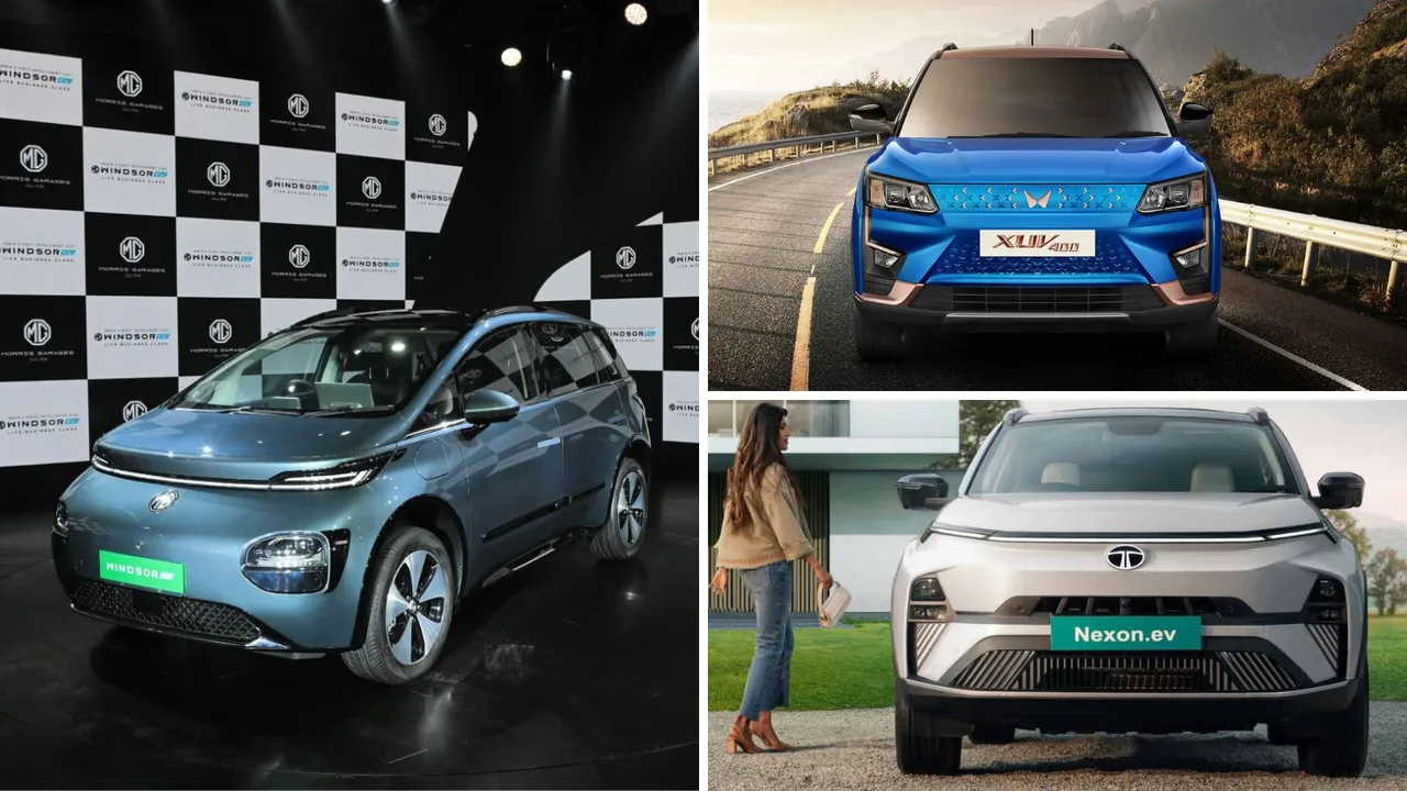 electric car | MG Windsor EV vs Mahindra XUV400 Pro Vs Tata Nexon EV | MG Windsor price | Mahindra XUV400 Pro price | Tata Nexon EV price | auto news | best budget electric car in india | best budget ev,