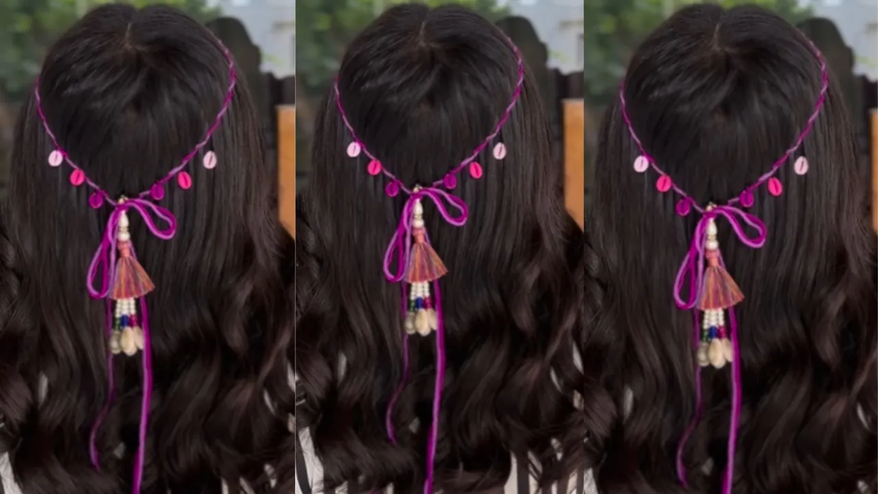 Unique Hairstyle For Navratri for women