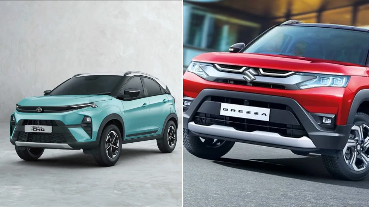 tata nexon icng vs maruti suzuki brezza cng, tata nexon icng, maruti suzuki brezza cng
