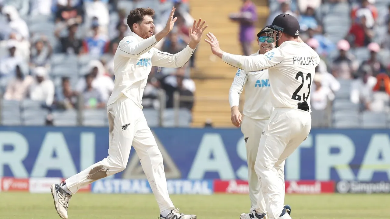 mitchell santner, IND vs NZ 2nd Test
