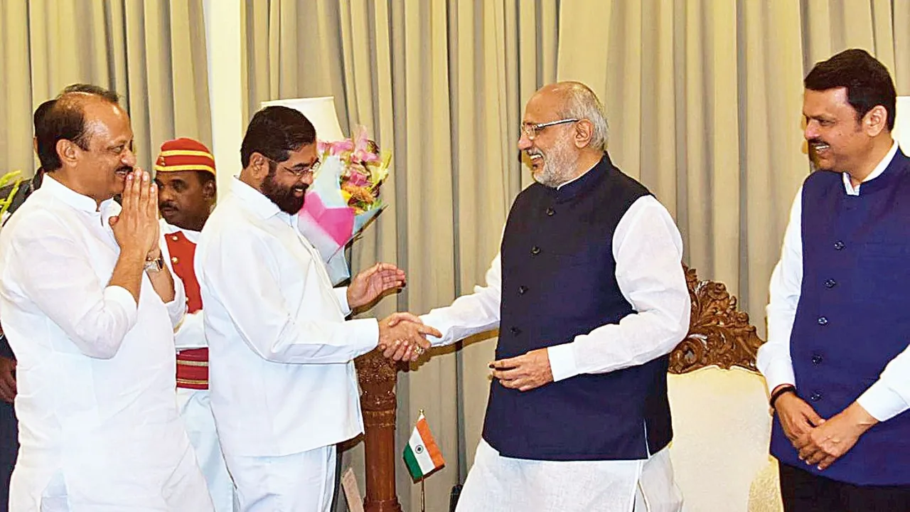 Devendra Fadnavis, Eknath Shinde, Ajit Pawar