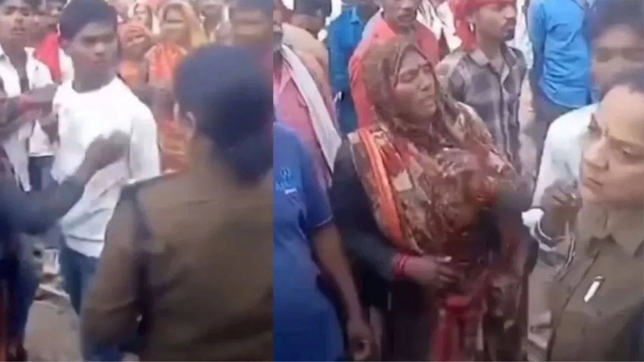 Woman TI beaten, Woman sub inspector slapped, વાયરલ વીડિયો