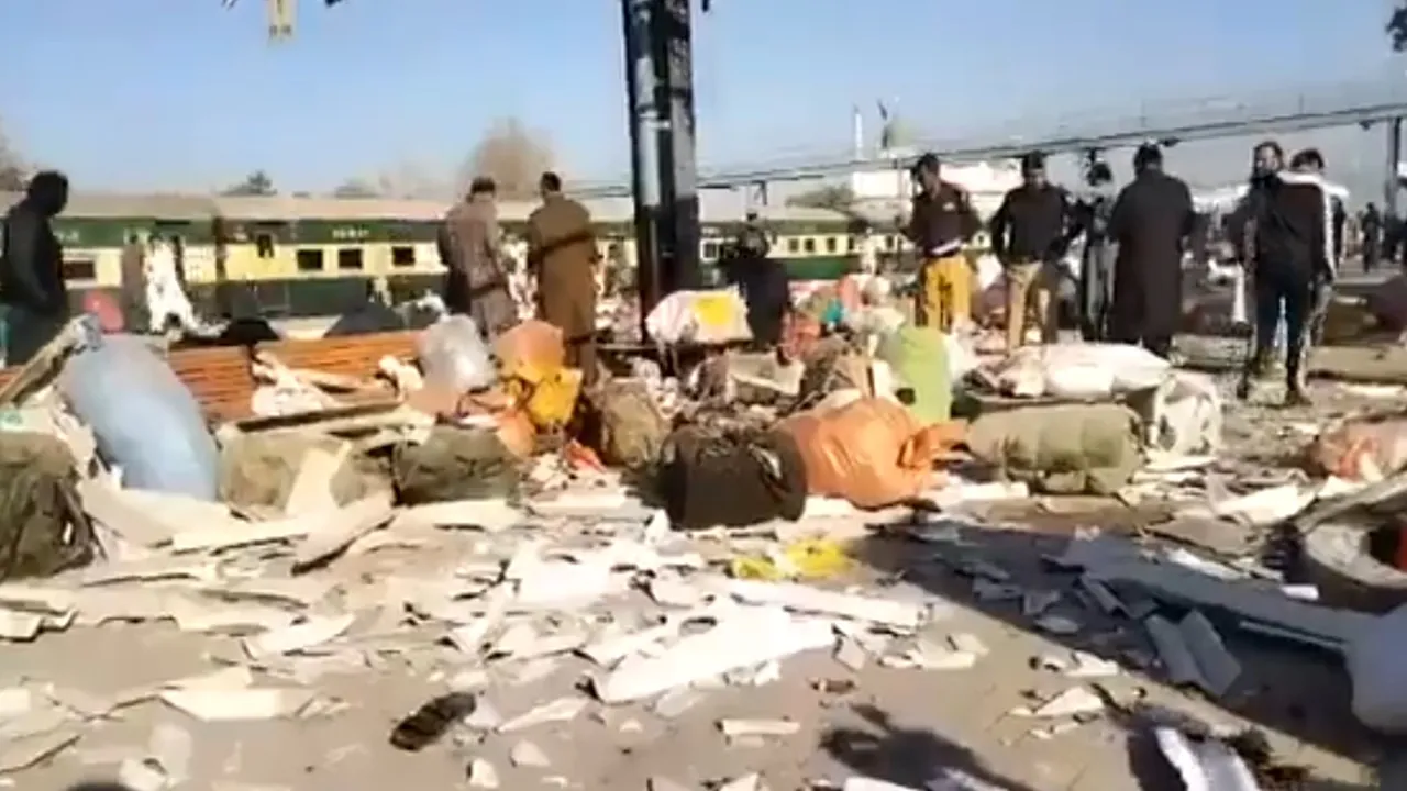 Quetta railway station bomb explosion