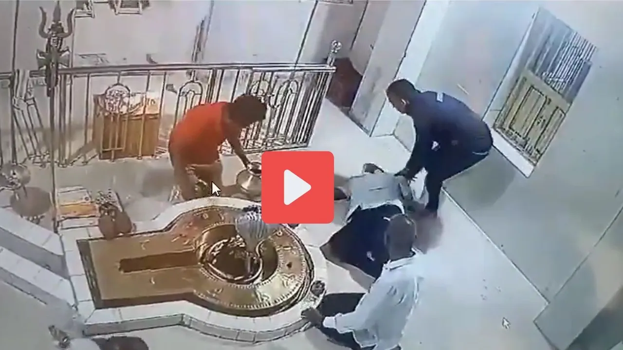 Valsad temple cctv video